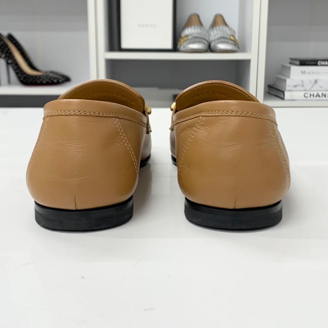 Hermes Colette Leather Roulis Buckle Moccasins Loafers Brown — view 5