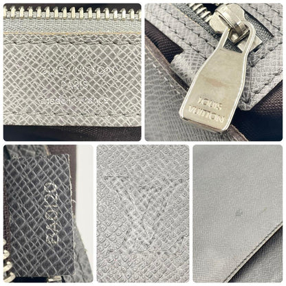 Louis Vuitton Taiga Romain MM Glacier Shoulder Bag Crossbody