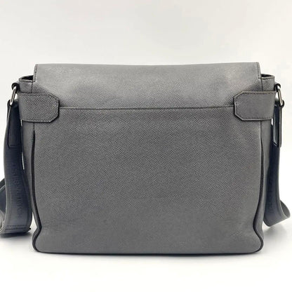 Louis Vuitton Taiga Romain MM Glacier Shoulder Bag Crossbody