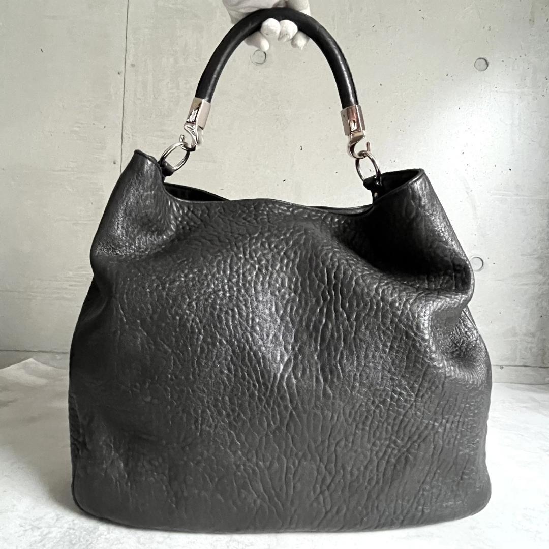 Saint Laurent Leather Roadie Tote Bag