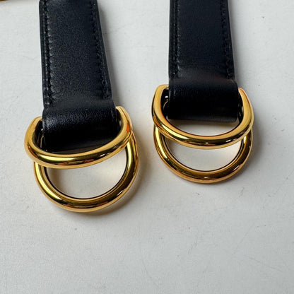 Hermes Attache Soie Bag Strap Black — view 5