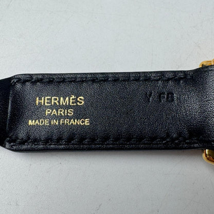 Hermes Attache Soie Bag Strap Black — view 6