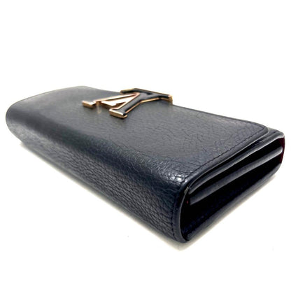 Louis Vuitton Portefeuille Capucines Noir Gold Wallet — view 5