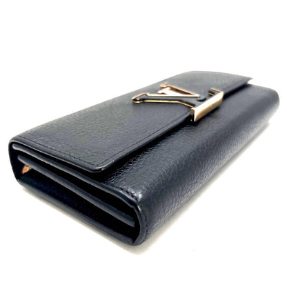 Louis Vuitton Portefeuille Capucines Noir Gold Wallet — view 6