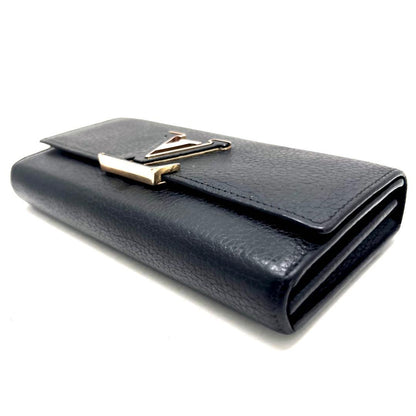 Louis Vuitton Portefeuille Capucines Noir Gold Wallet — view 7