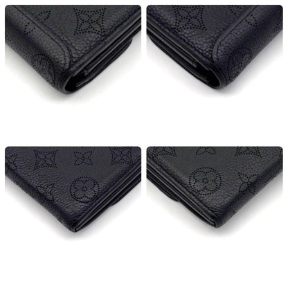 Louis Vuitton Portefeuille Iris Mahina Wallet Noir Black Bifold — view 9