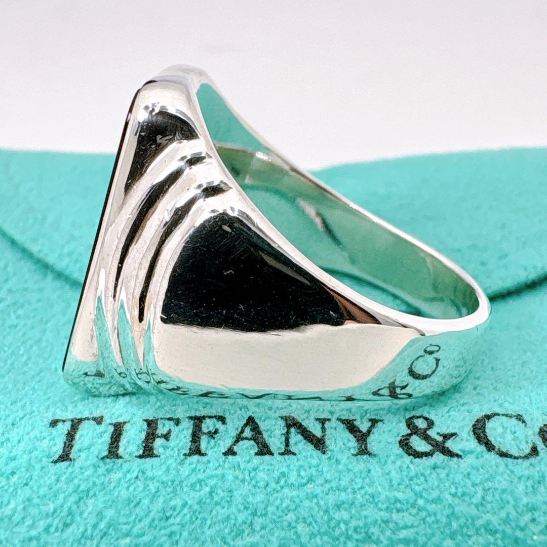 Tiffany & Co Ziegfeld Onyx Ring Size 25 925 Silver