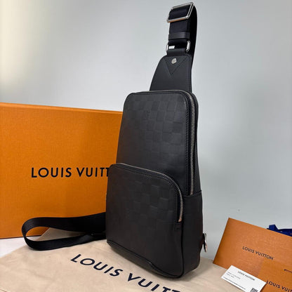Louis Vuitton Damier Infini Avenue Sling Bag Black — view 2
