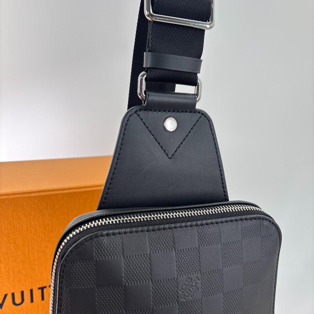 Louis Vuitton Damier Infini Avenue Sling Bag Black — view 6