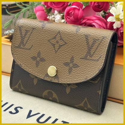 Louis Vuitton Monogram Reverse Porto Mone Rosari Folded Wallet
