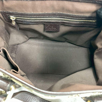 Gucci Sherry Line GG Tote Brown Canvas — view 4