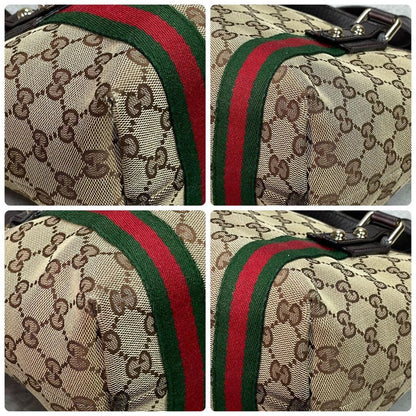 Gucci Sherry Line GG Tote Brown Canvas — view 9