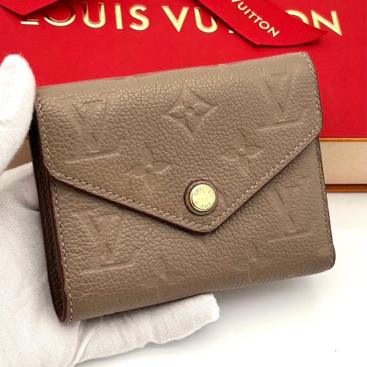 Louis Vuitton Wallet Victorine Monogram Empreinte Beige