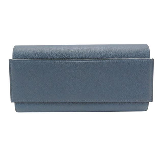 Hermes Passant Long Vaux-Ever Color Blue Agat