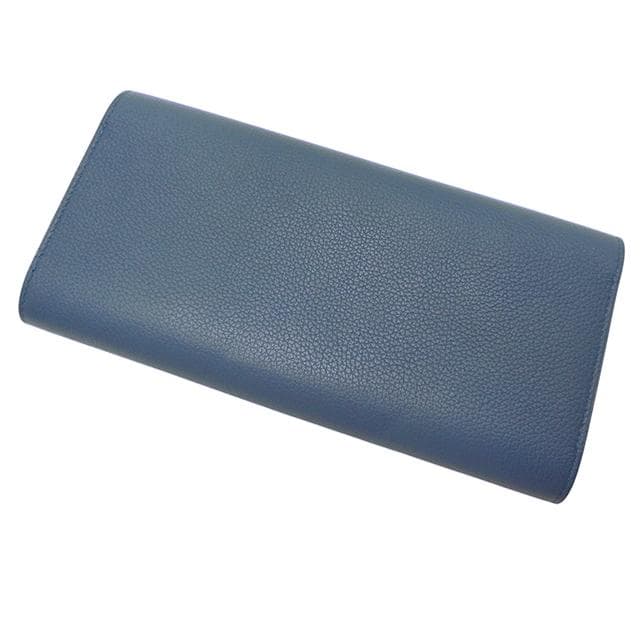 Hermes Passant Long Vaux-Ever Color Blue Agat