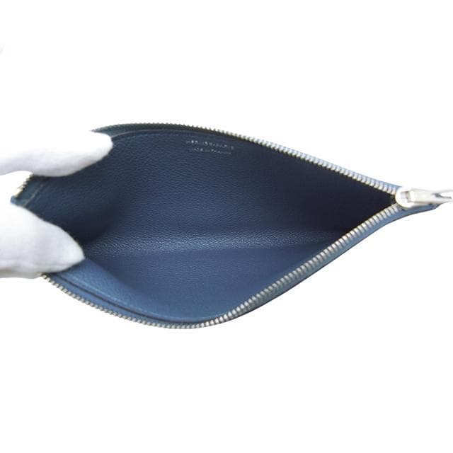 Hermes Passant Long Vaux-Ever Color Blue Agat