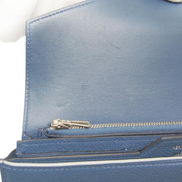 Hermes Passant Long Vaux-Ever Color Blue Agat