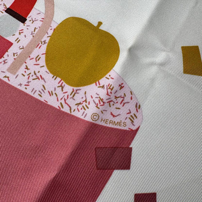 Hermes Carre 45 Gavroche Just Married Horse Silk Scarf — view 5