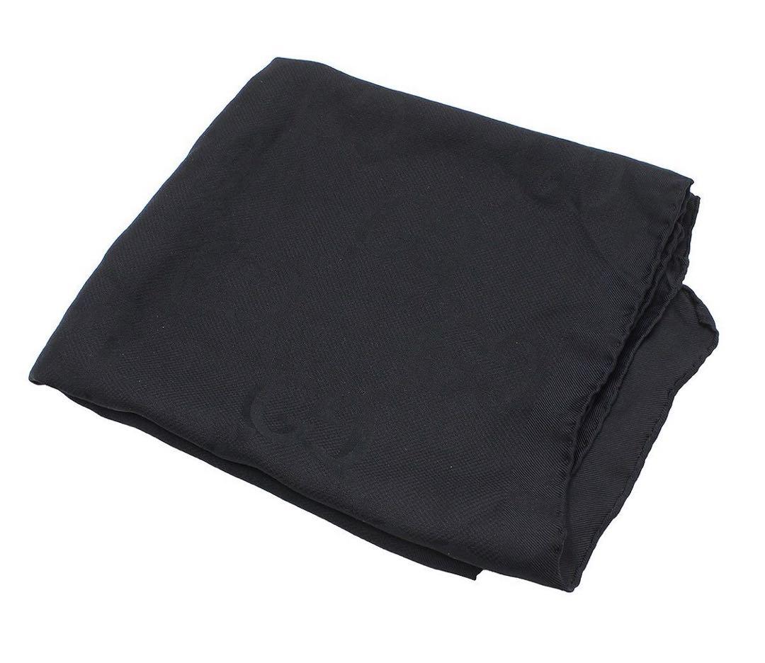 Gucci Double G GG Pattern Silk Shawl Scarf — view 2