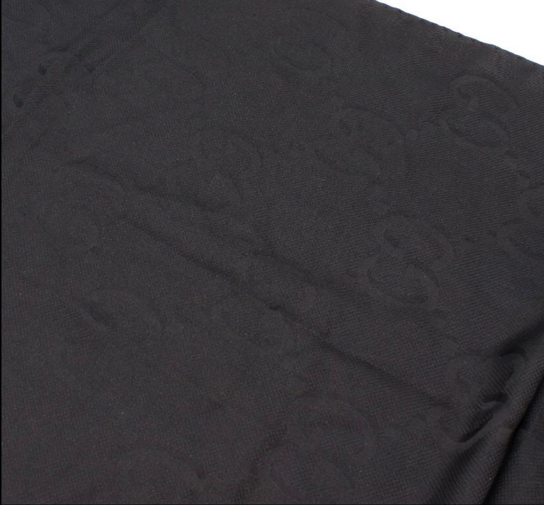 Gucci Double G GG Pattern Silk Shawl Scarf — view 3
