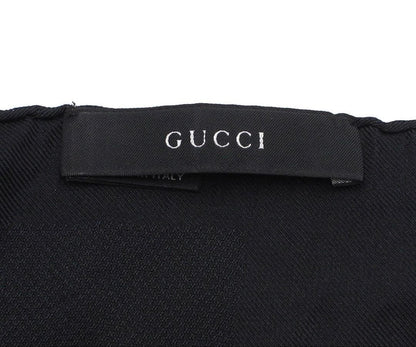 Gucci Double G GG Pattern Silk Shawl Scarf — view 5