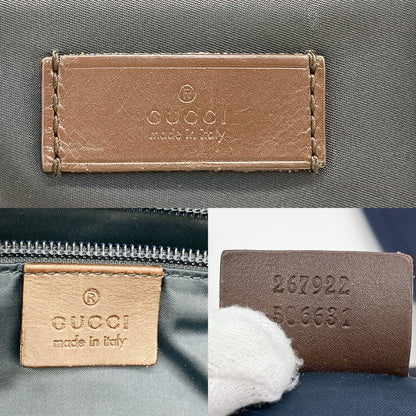 Gucci Tote Bag Diamante Fabric Nylon Navy