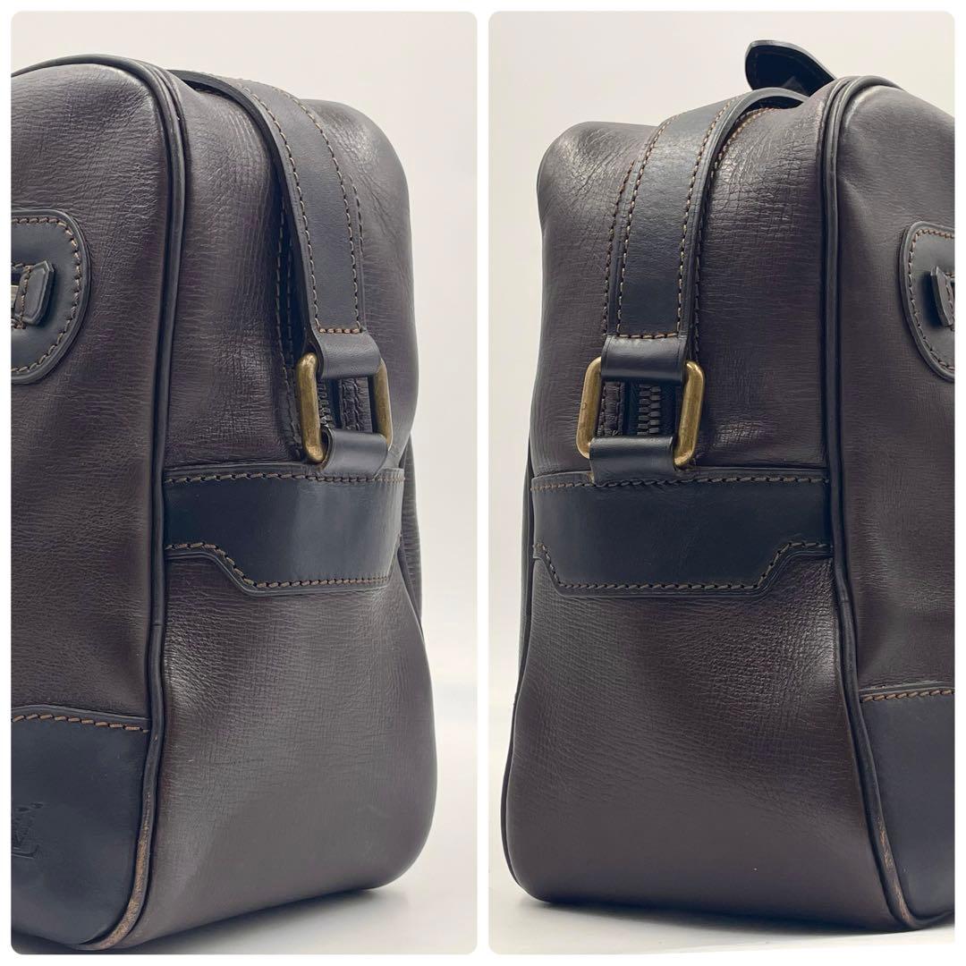 Louis Vuitton Utah Reporter Shoulder Bag Cafe Leather Mens Business