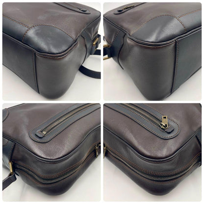 Louis Vuitton Utah Reporter Shoulder Bag Cafe Leather Mens Business