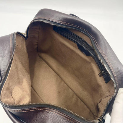 Louis Vuitton Utah Reporter Shoulder Bag Cafe Leather Mens Business