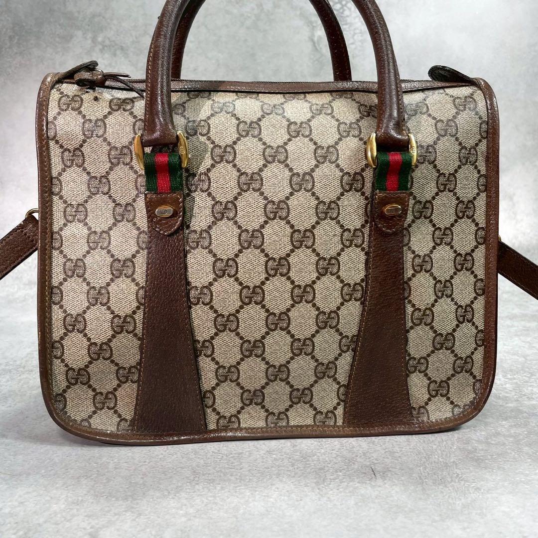 Gucci GG Sherry Line Shoulder Bag 2-Way Brown — view 2