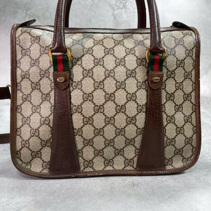 Gucci GG Sherry Line Shoulder Bag 2-Way Brown — view 3