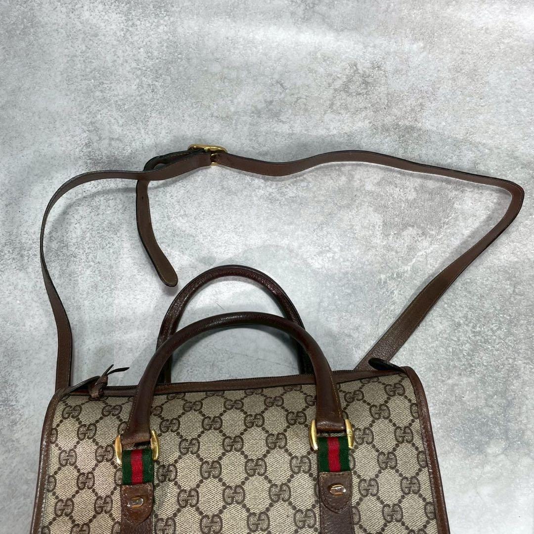 Gucci GG Sherry Line Shoulder Bag 2-Way Brown — view 4