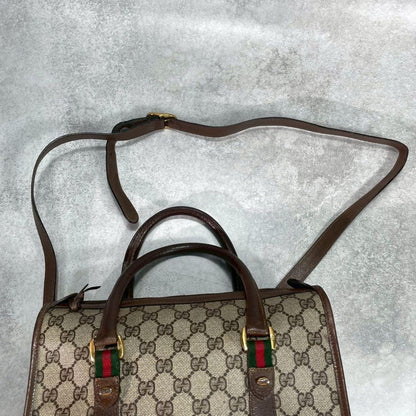 Gucci GG Sherry Line Shoulder Bag 2-Way Brown — view 4