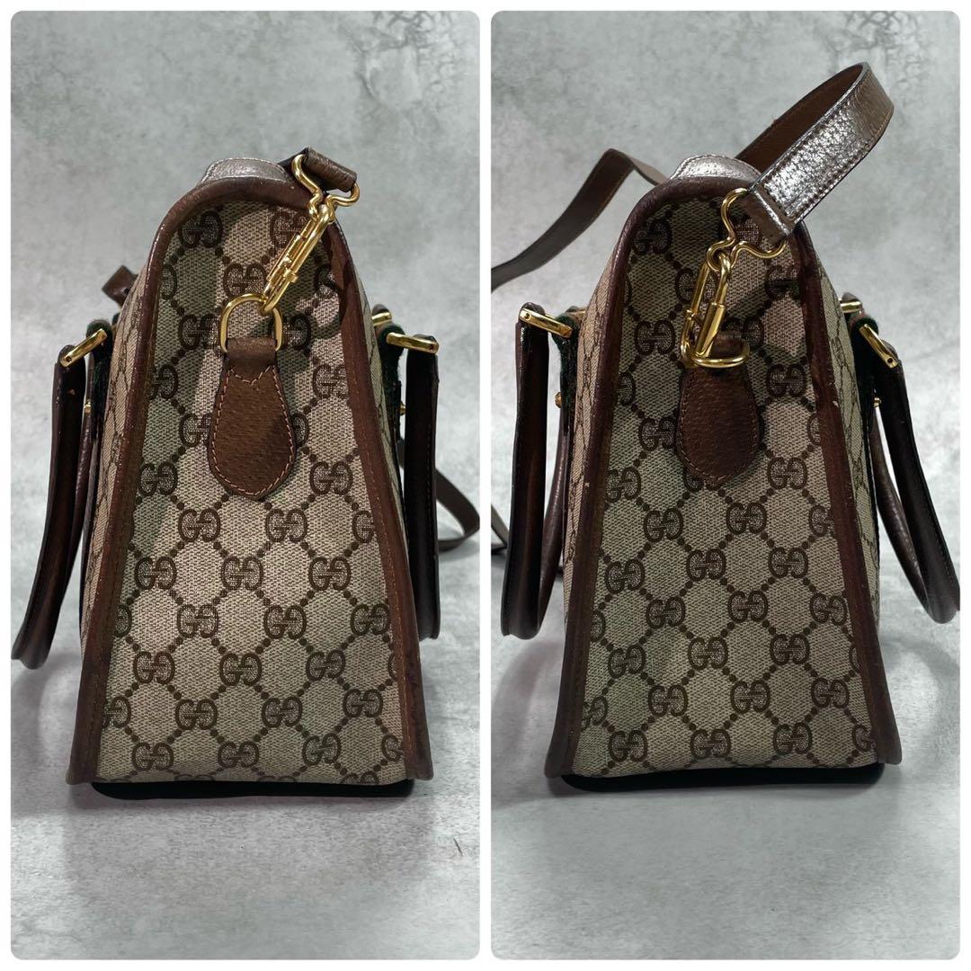 Gucci GG Sherry Line Shoulder Bag 2-Way Brown — view 7