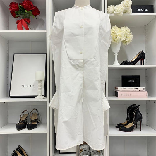 Loewe Cotton Shirt Dress White