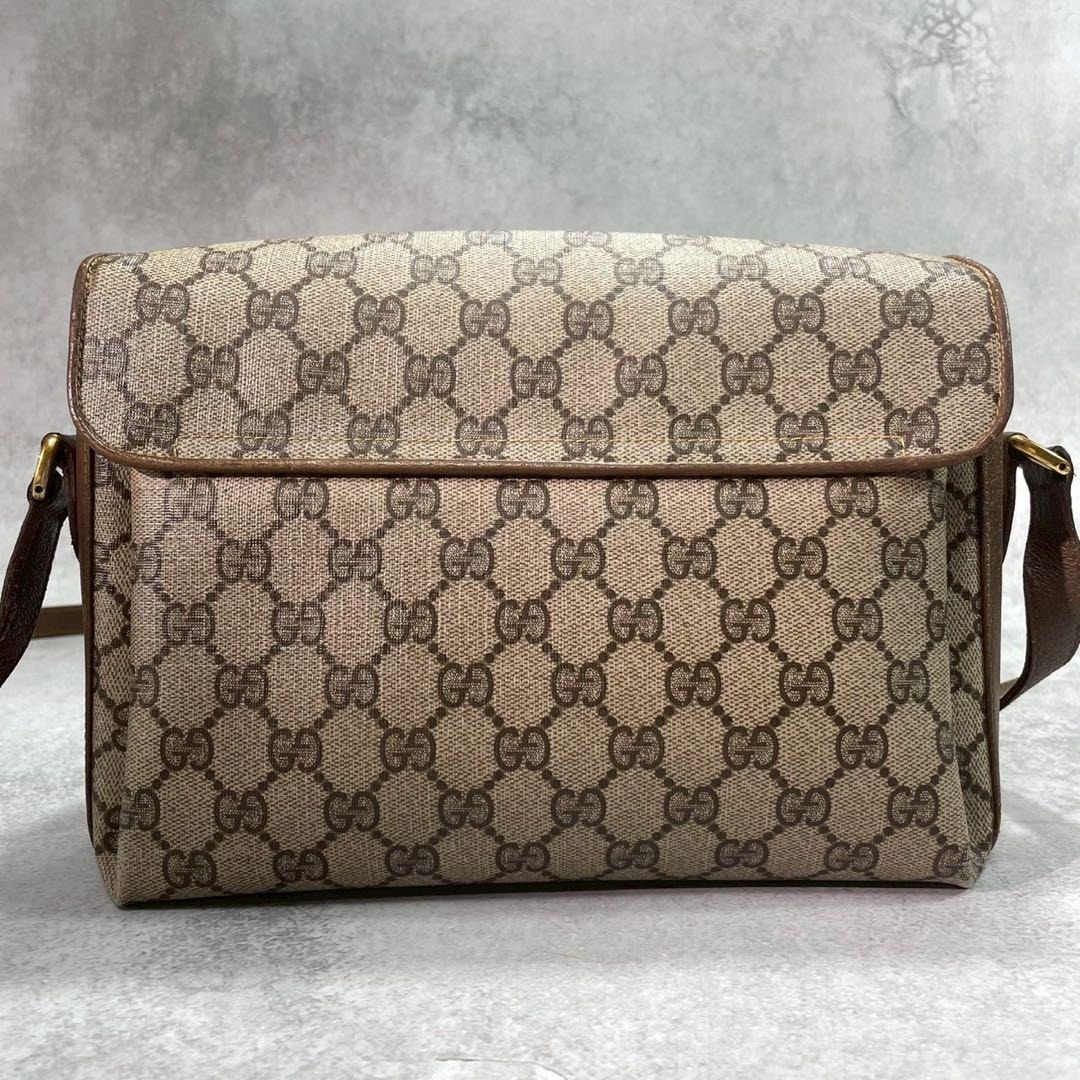 Gucci GG Sherry Line Shoulder Bag Brown Leather — view 3