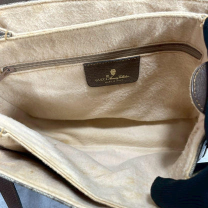 Gucci GG Sherry Line Shoulder Bag Brown Leather — view 5