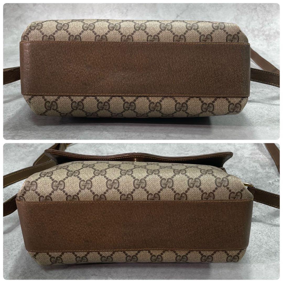 Gucci GG Sherry Line Shoulder Bag Brown Leather — view 8