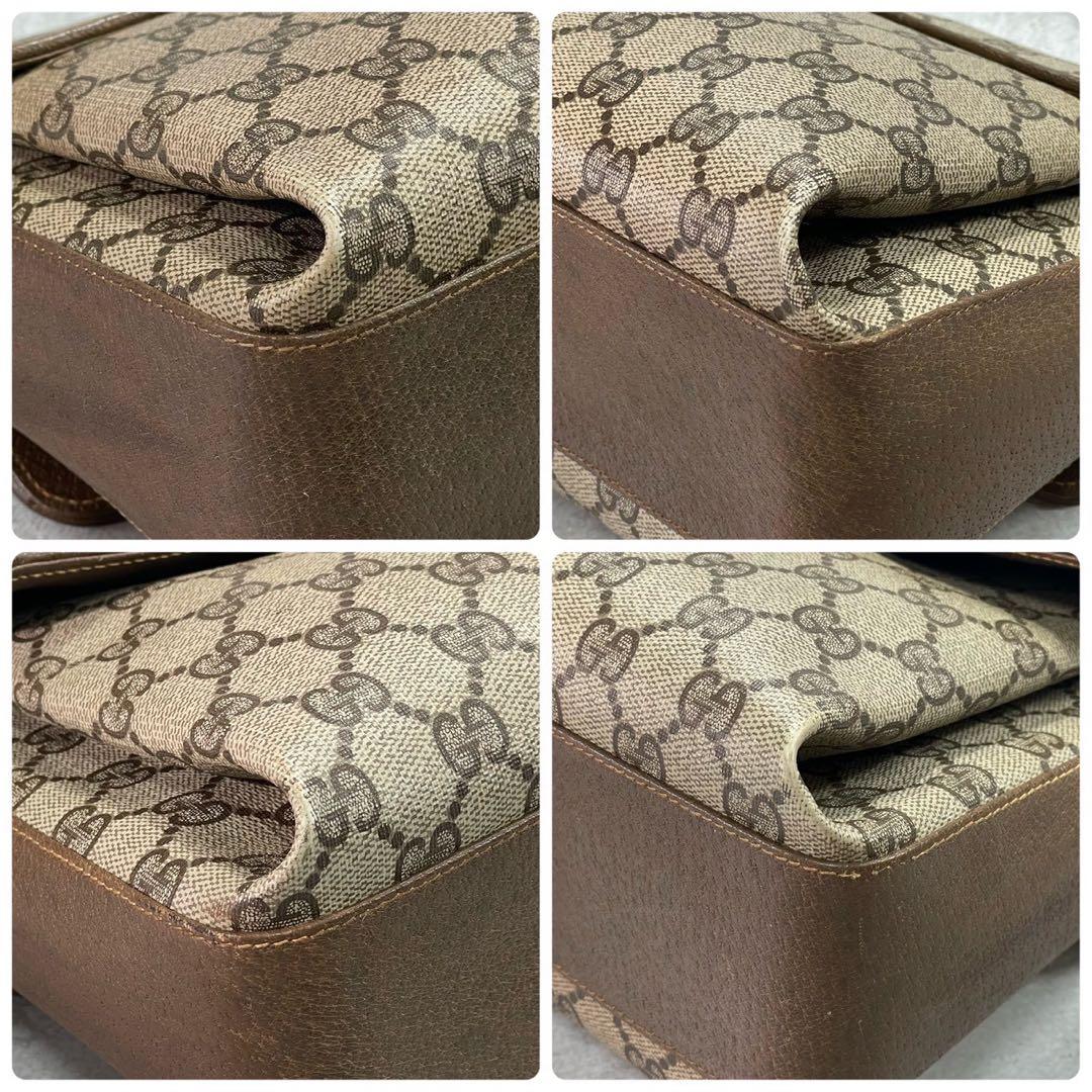 Gucci GG Sherry Line Shoulder Bag Brown Leather — view 9
