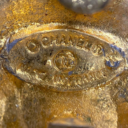 Chanel Logo COCO Chanel Vintage Earrings F_080