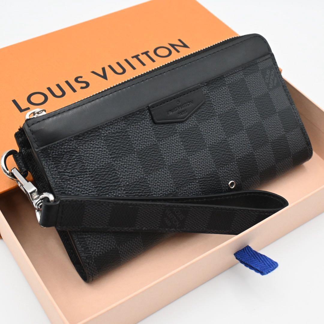 Louis Vuitton Damier Graphite Zippy Dragonne Wallet Black