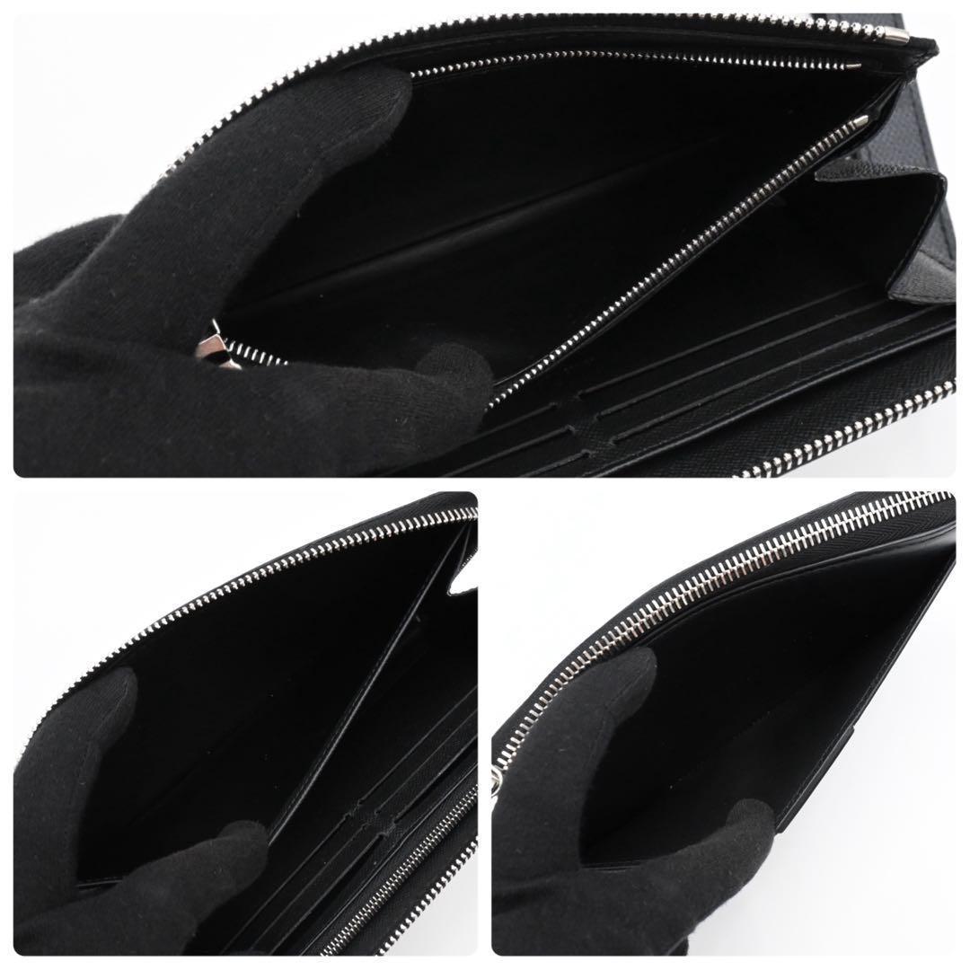 Louis Vuitton Damier Graphite Zippy Dragonne Wallet Black — view 4