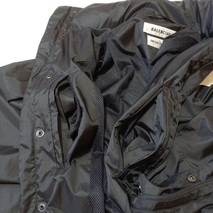 Balenciaga Nylon Oversized Half Coat With Hood