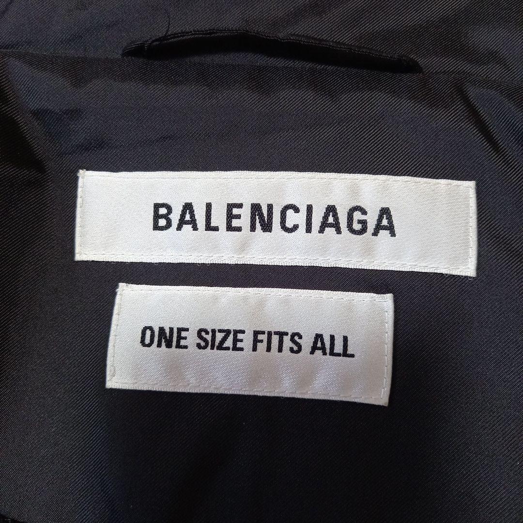 Balenciaga Nylon Oversized Half Coat With Hood