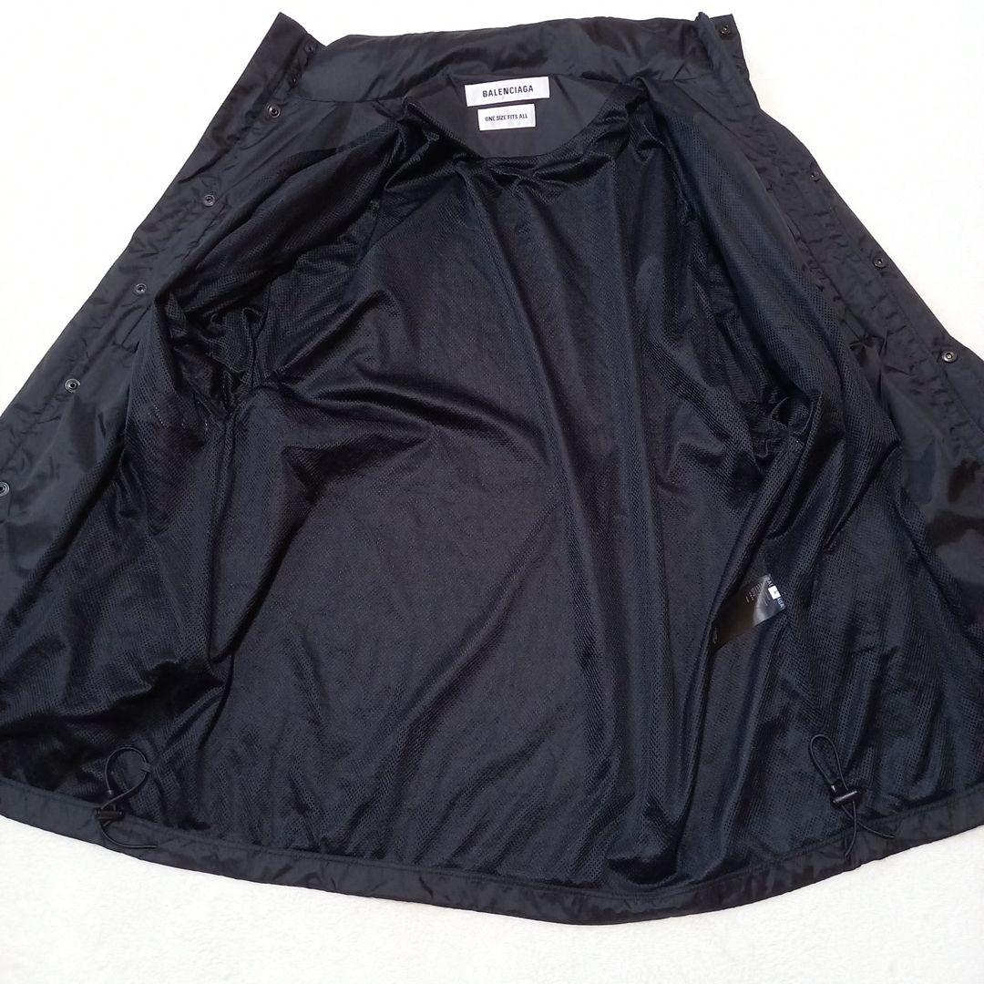 Balenciaga Nylon Oversized Half Coat With Hood