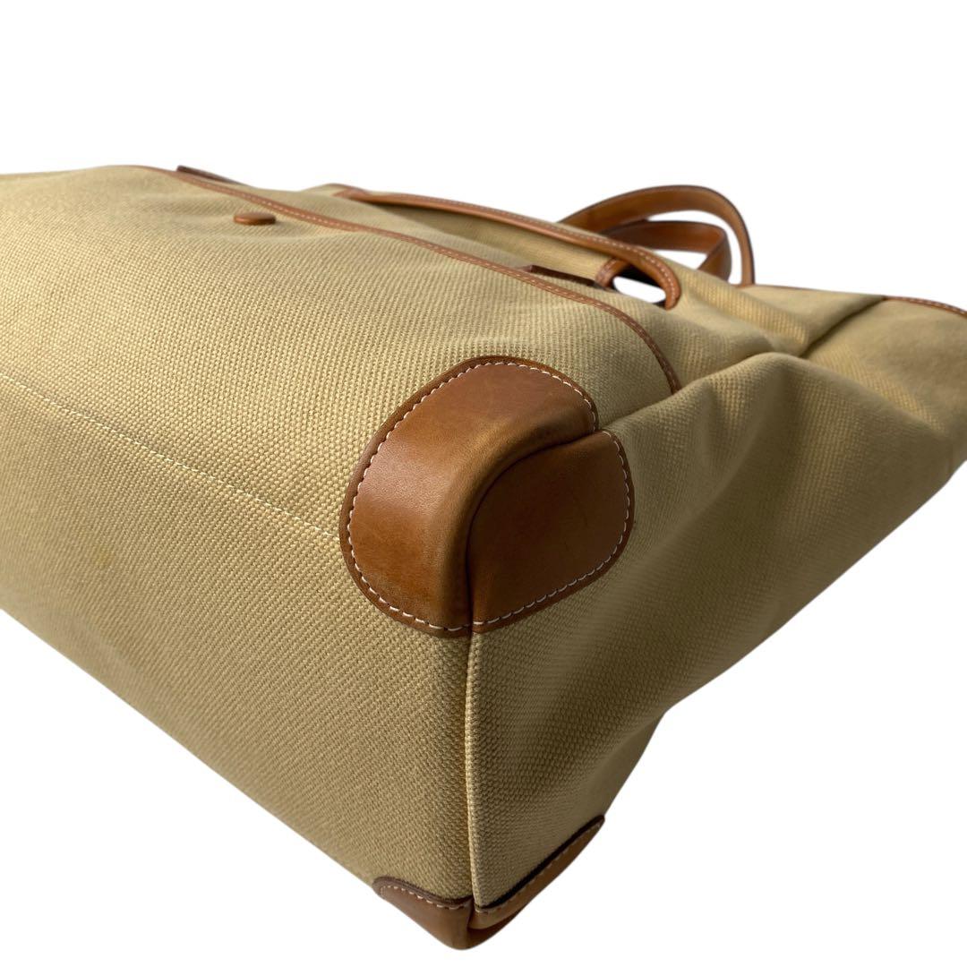 Hermes Passepasse 35 □R Engraved Toile Balenier Tote Bag