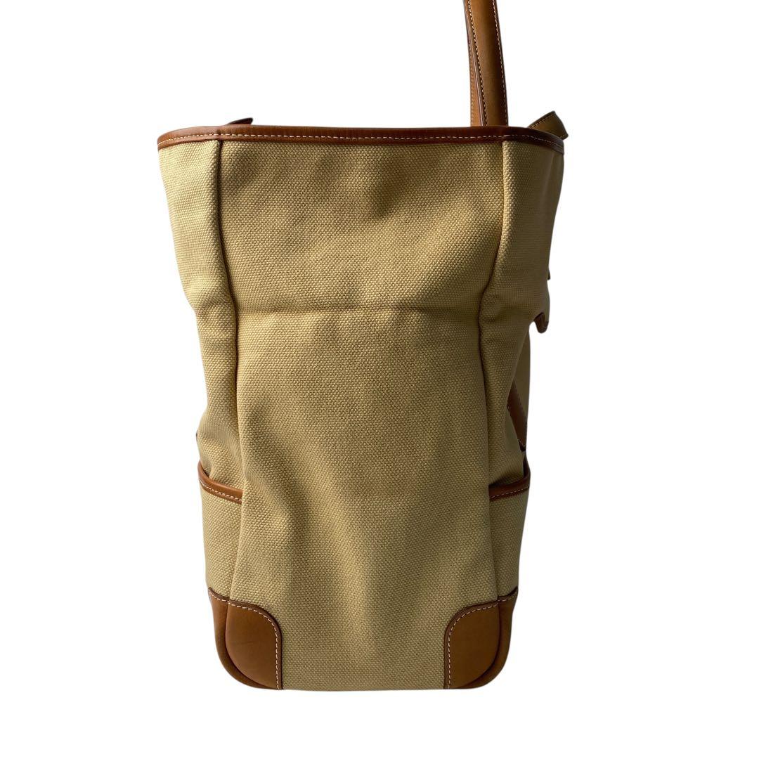 Hermes Passepasse 35 □R Engraved Toile Balenier Tote Bag