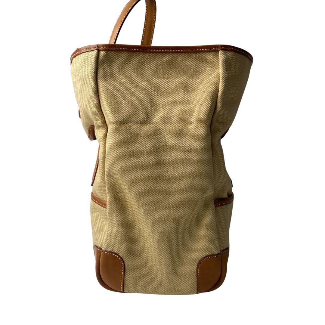 Hermes Passepasse 35 □R Engraved Toile Balenier Tote Bag