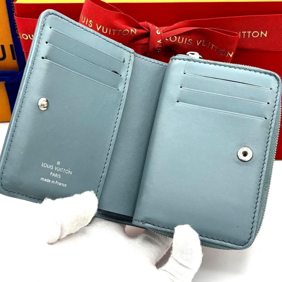 Louis Vuitton Wallet Portefeuille Lou Blue Monogram — view 3