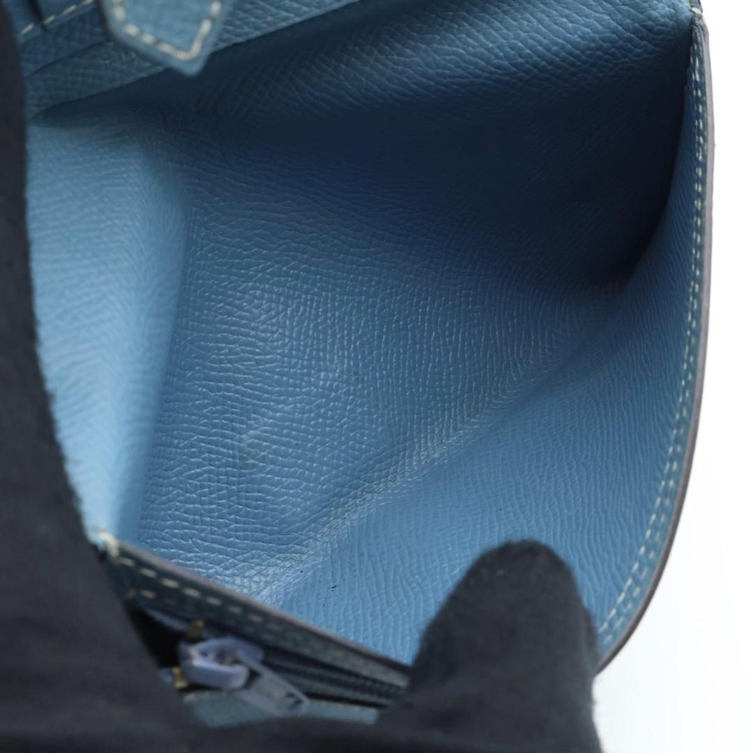 Hermes Bearn Classic Wallet Blue Jean Veau Epsom — view 4